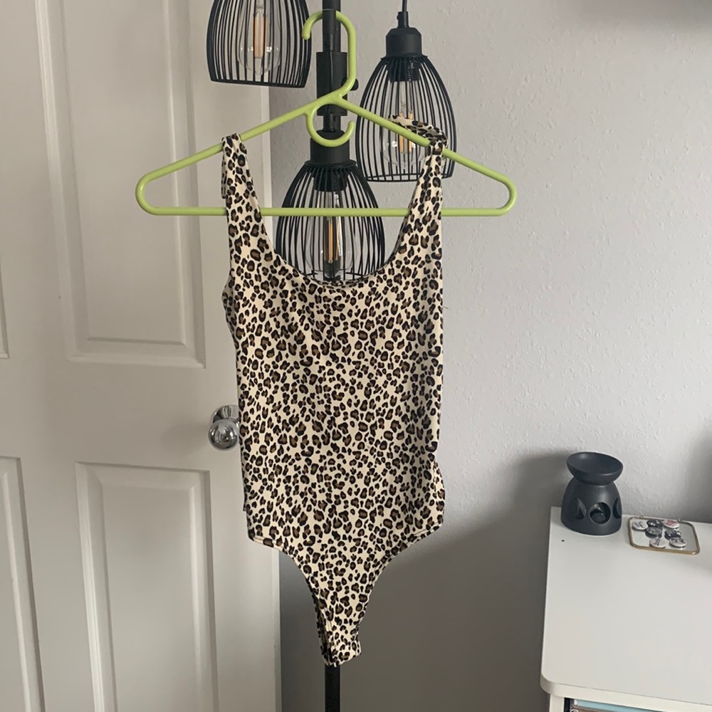 Leopard print bodysuit